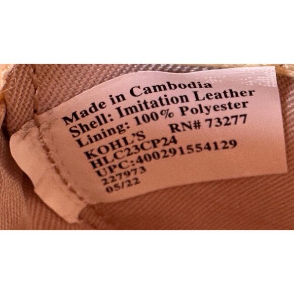 LC Lauren Conrad Leather Contemporary Sunflower Coin Pouch w/Gold Keychain-NWT - Picture 9 of 11